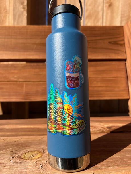 2 Holographic Boot & Cup Stickers