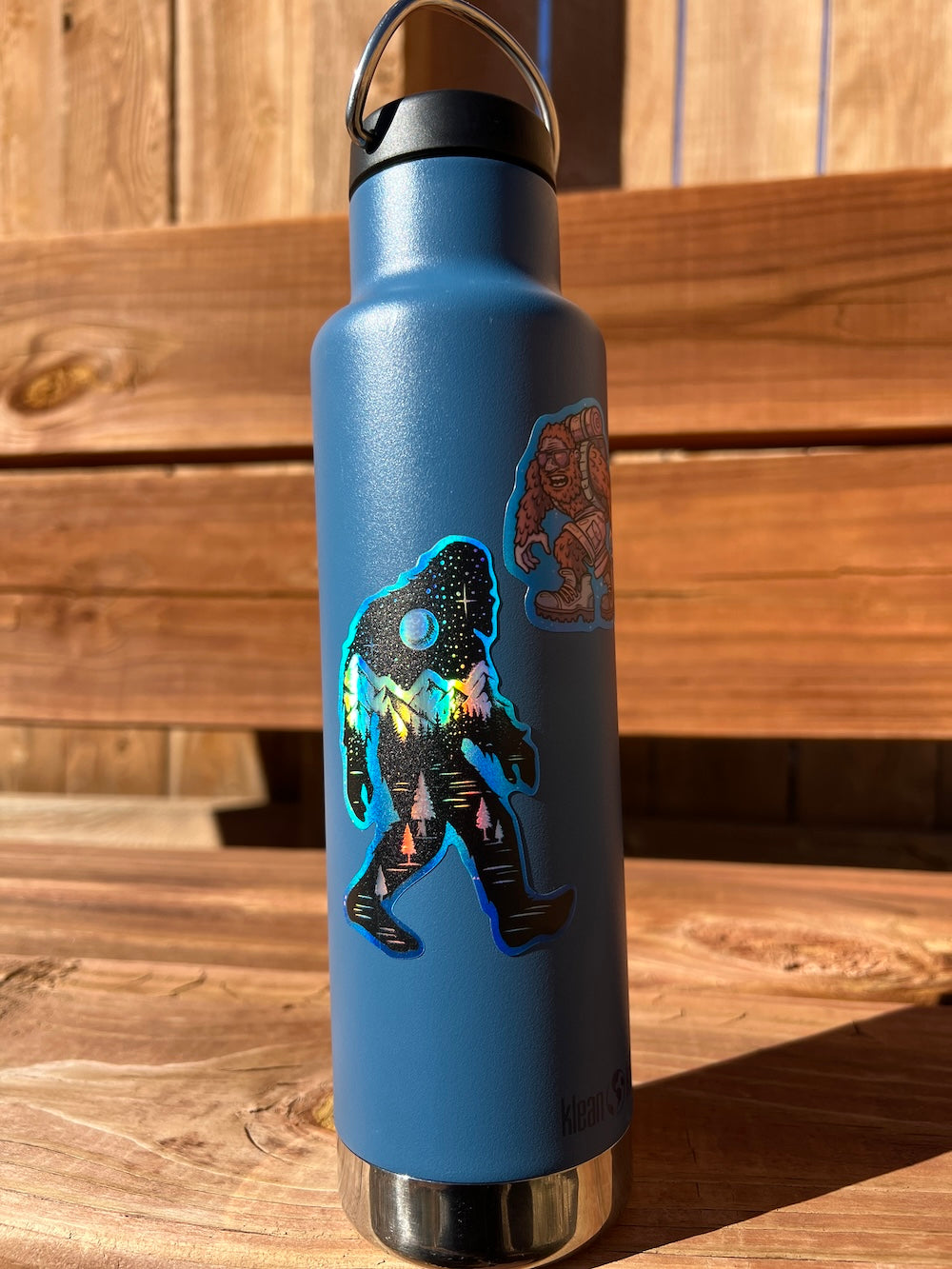 2 Holographic Sasquatch Stickers