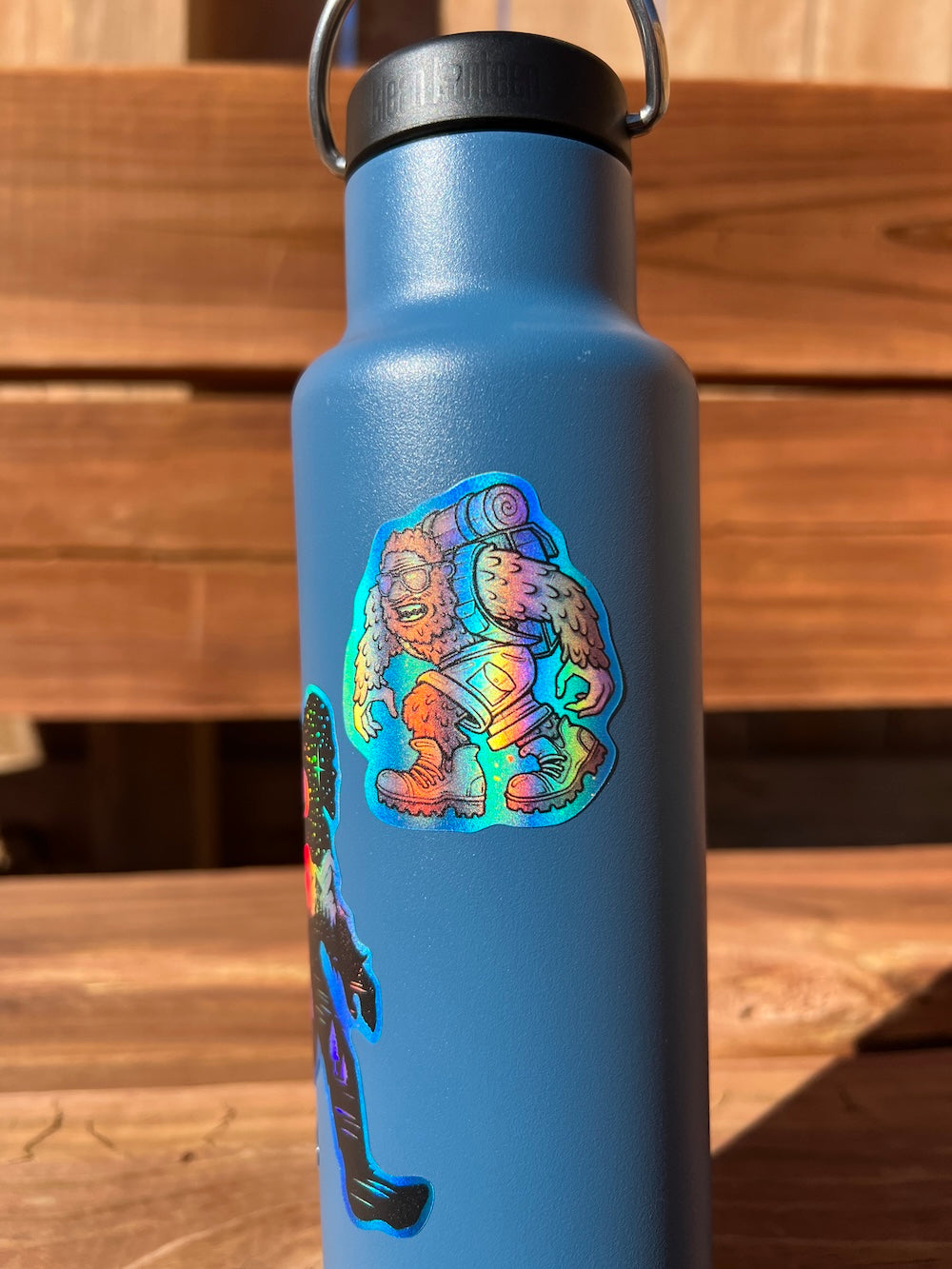 2 Holographic Sasquatch Stickers