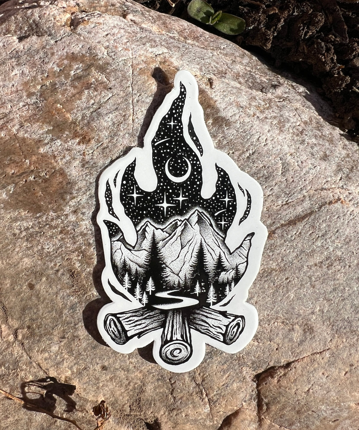 Campfire & Stars Sticker