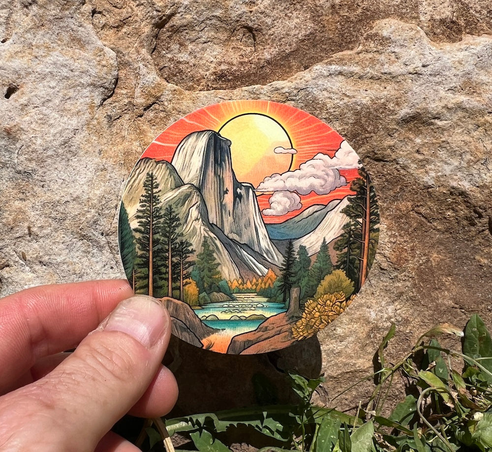 Yosemite Sunset National Park Sticker