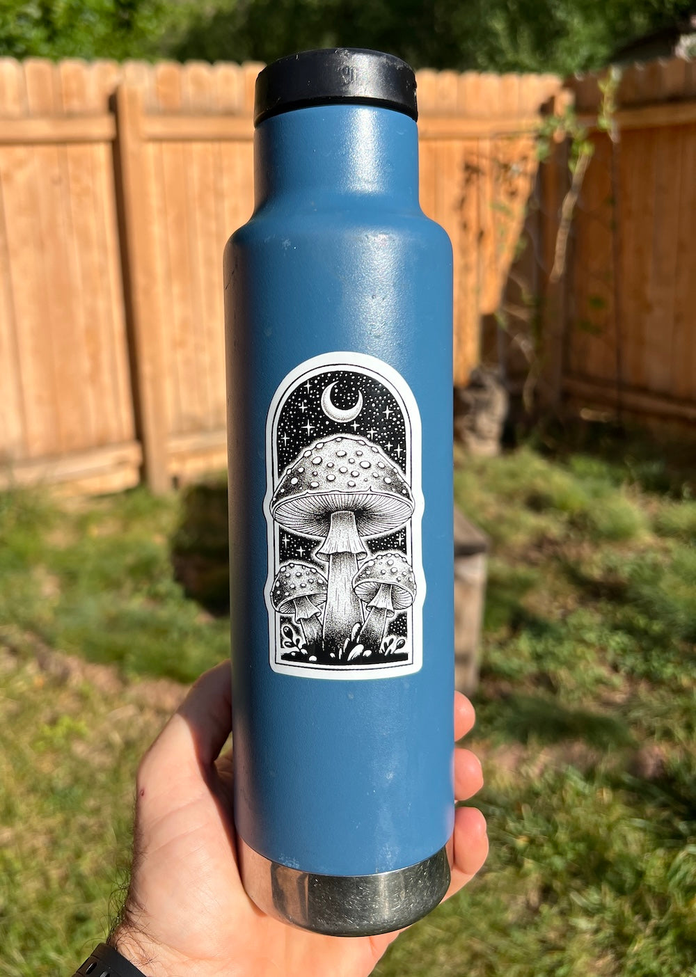 Cosmic Caps Mushroom Sticker