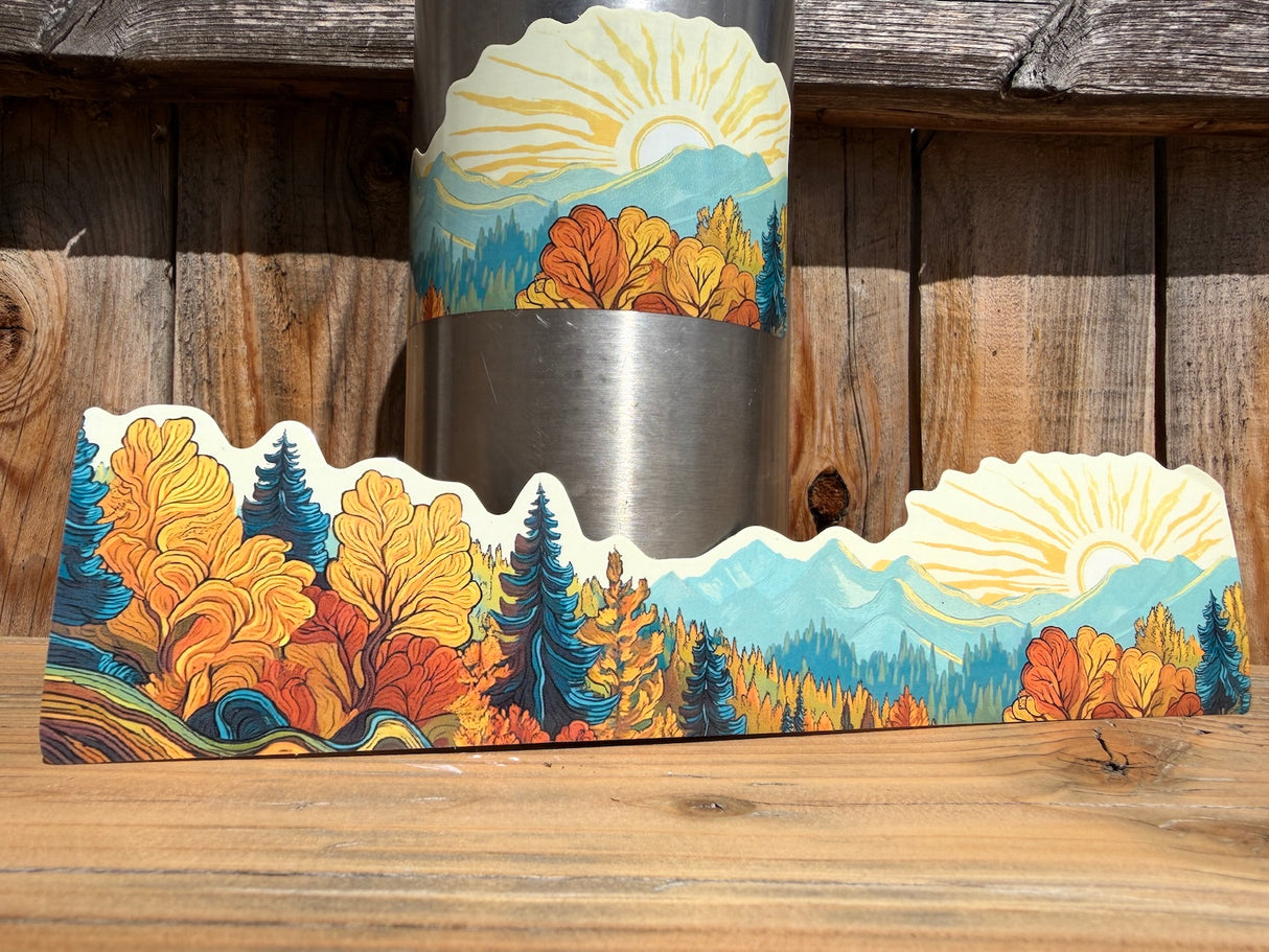 Fall Mountains Sticker Wrap