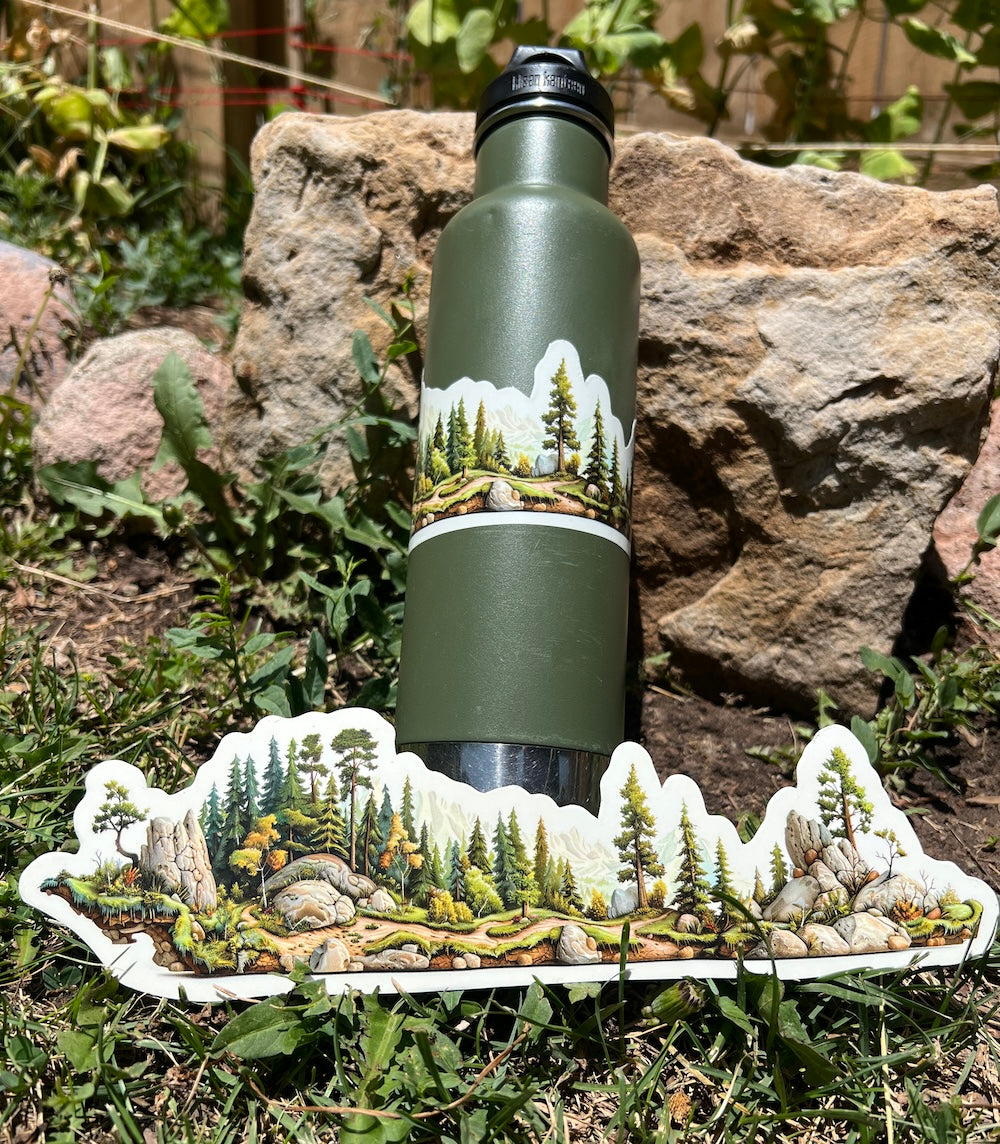 Meandering Trail Sticker Wrap