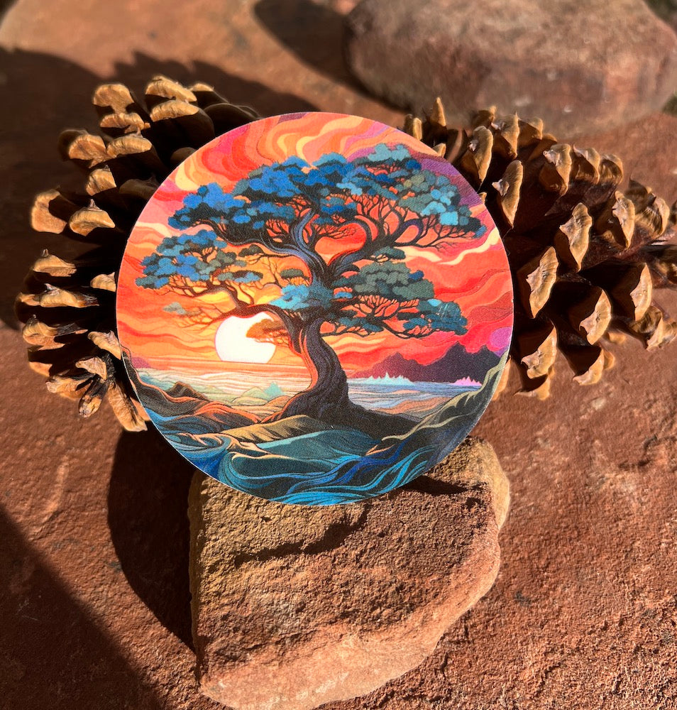tree of life sticker water bottle sticker