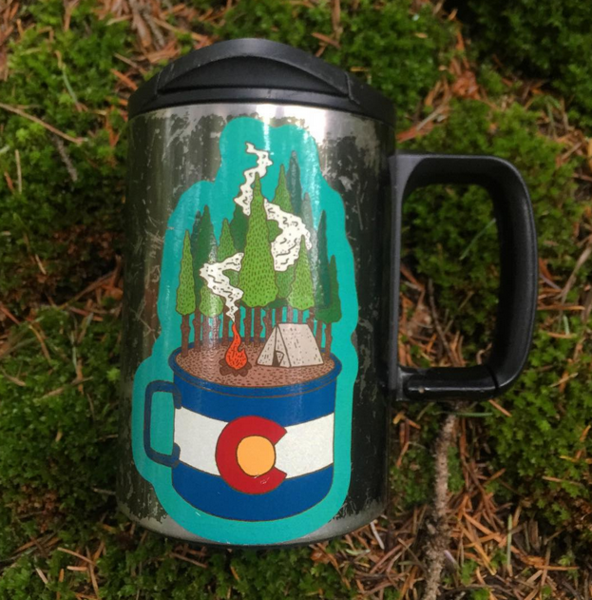 camping colorado sticker