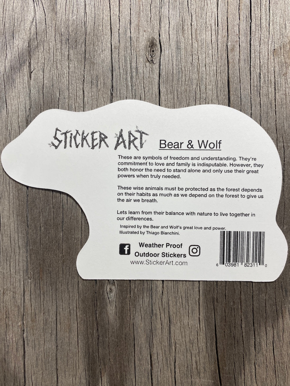 The Bear & Wolf Sticker