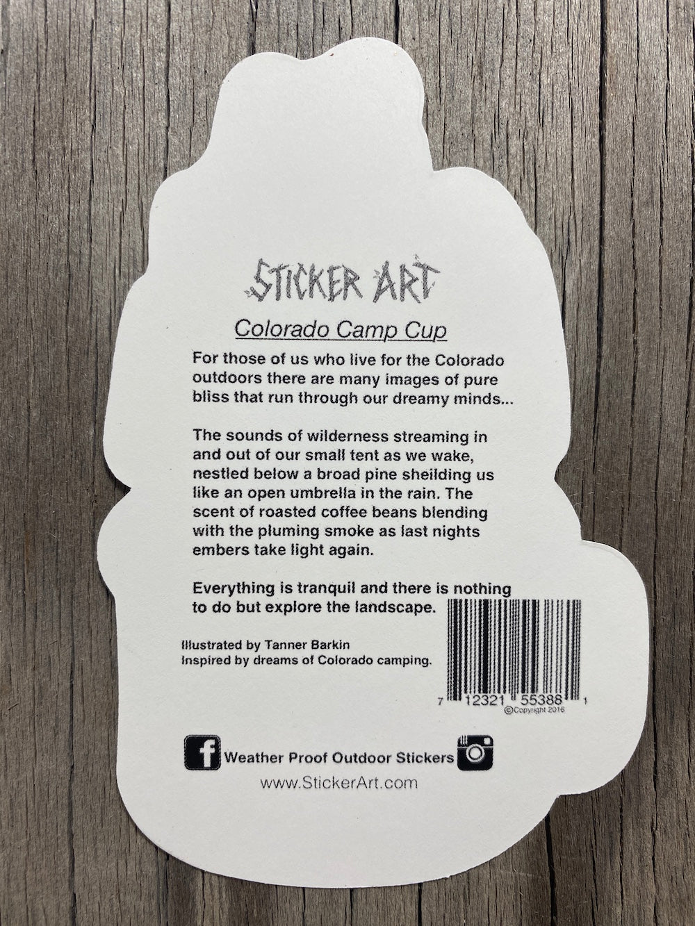 Camp Cup Colorado Sticker