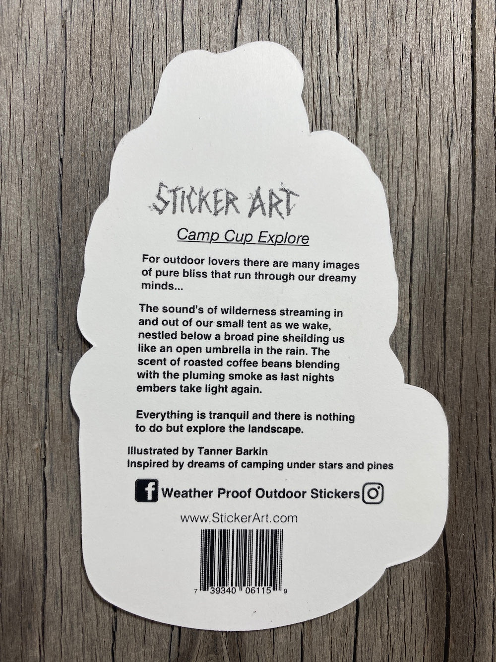 Camp Cup Explore Sticker