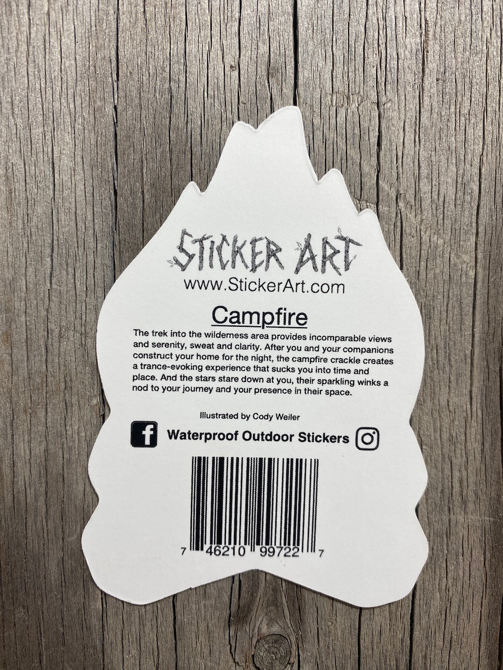 Campfire Sticker