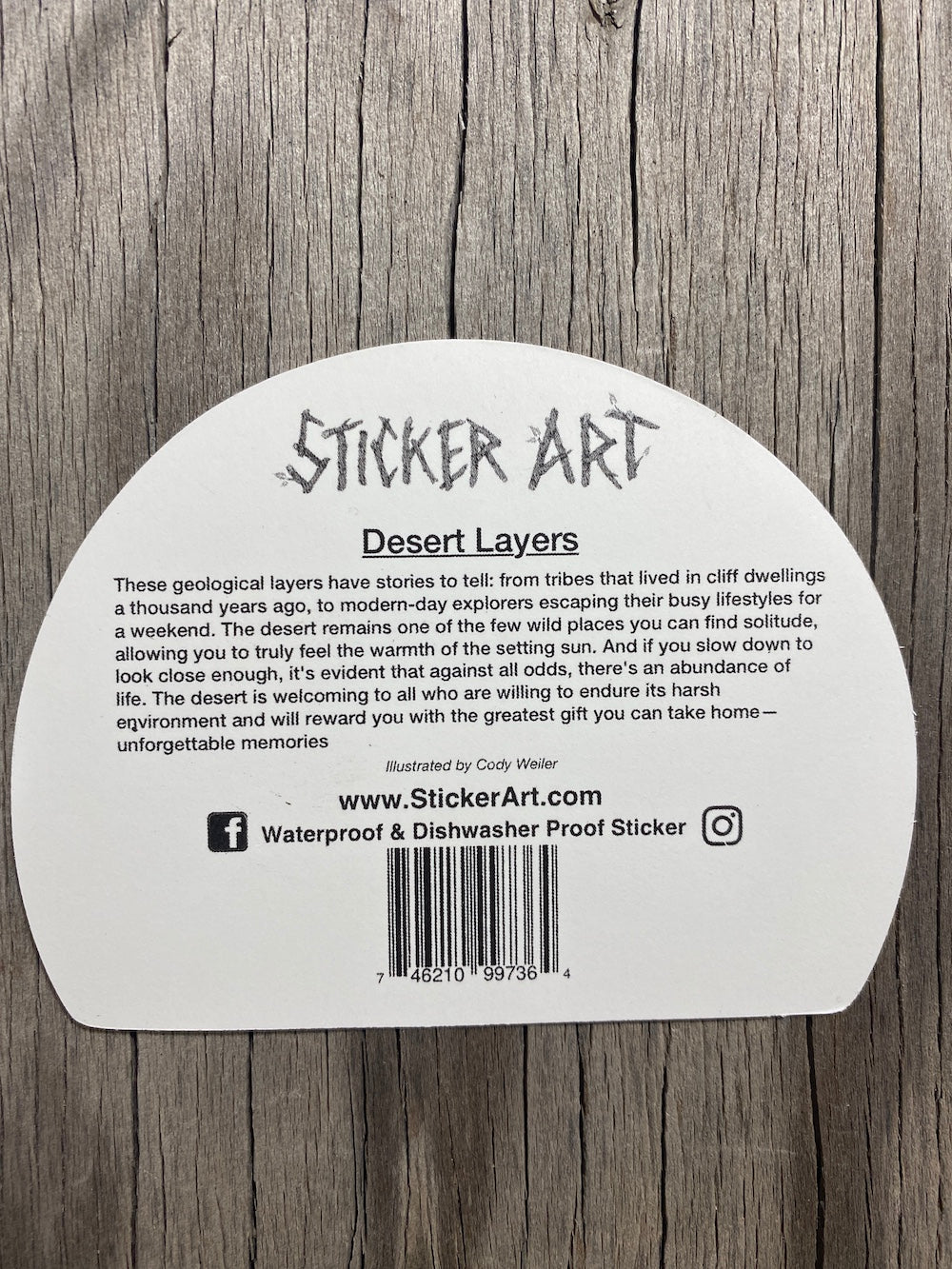 Desert Layers Sticker