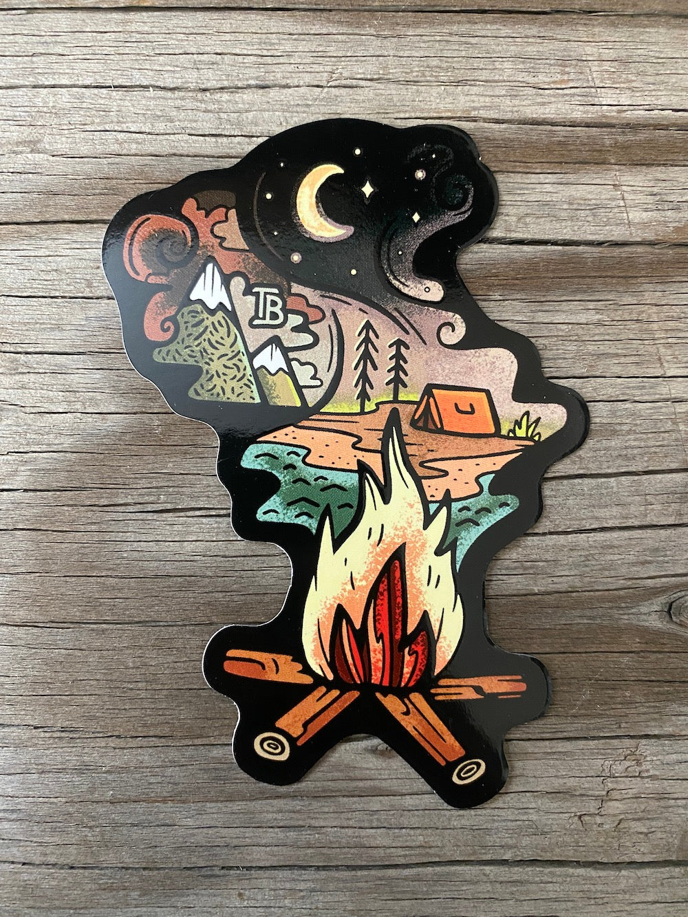 Campfire Dreaming Sticker