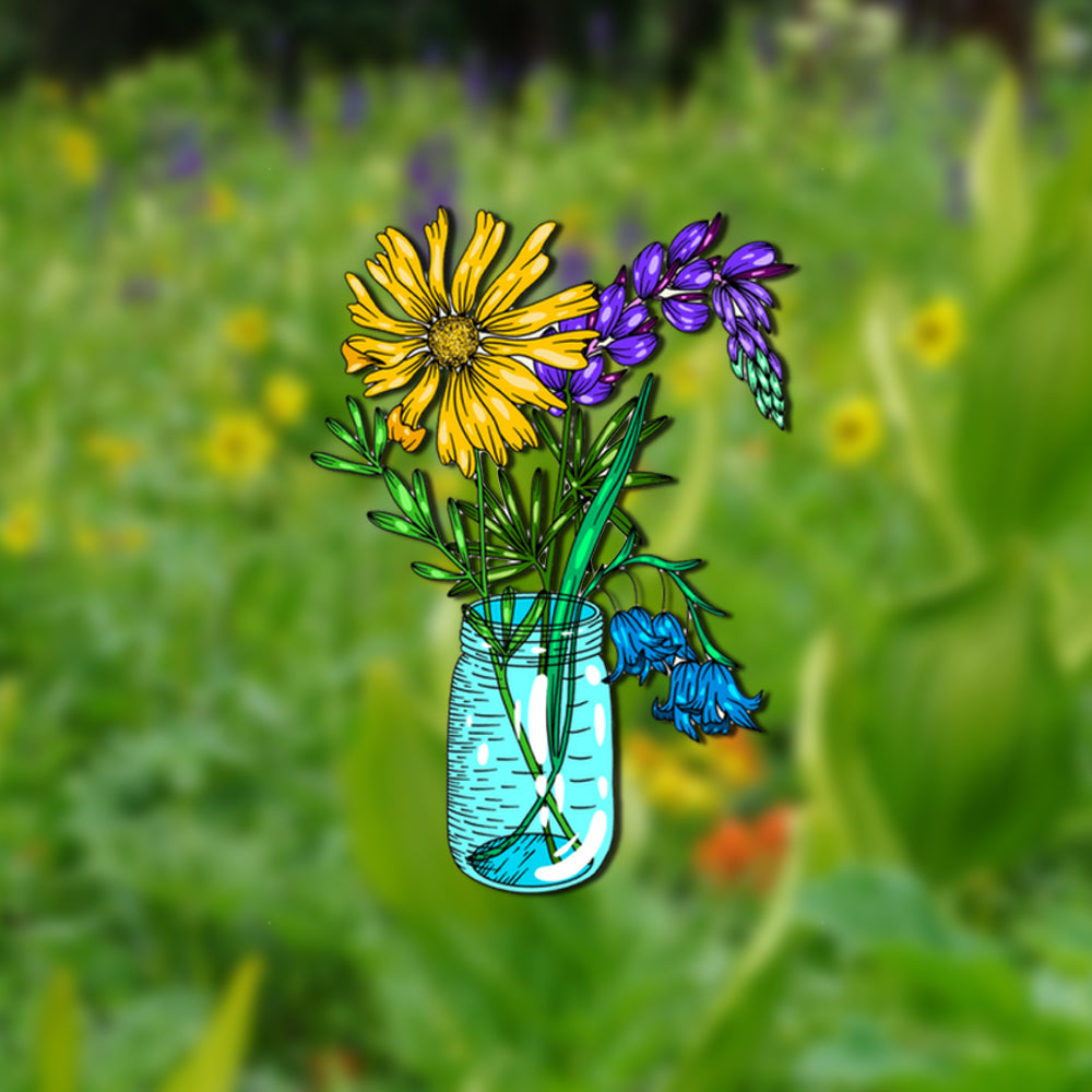 6 temporary flower tattoos