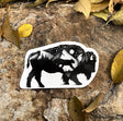 yellow stone bison stickers