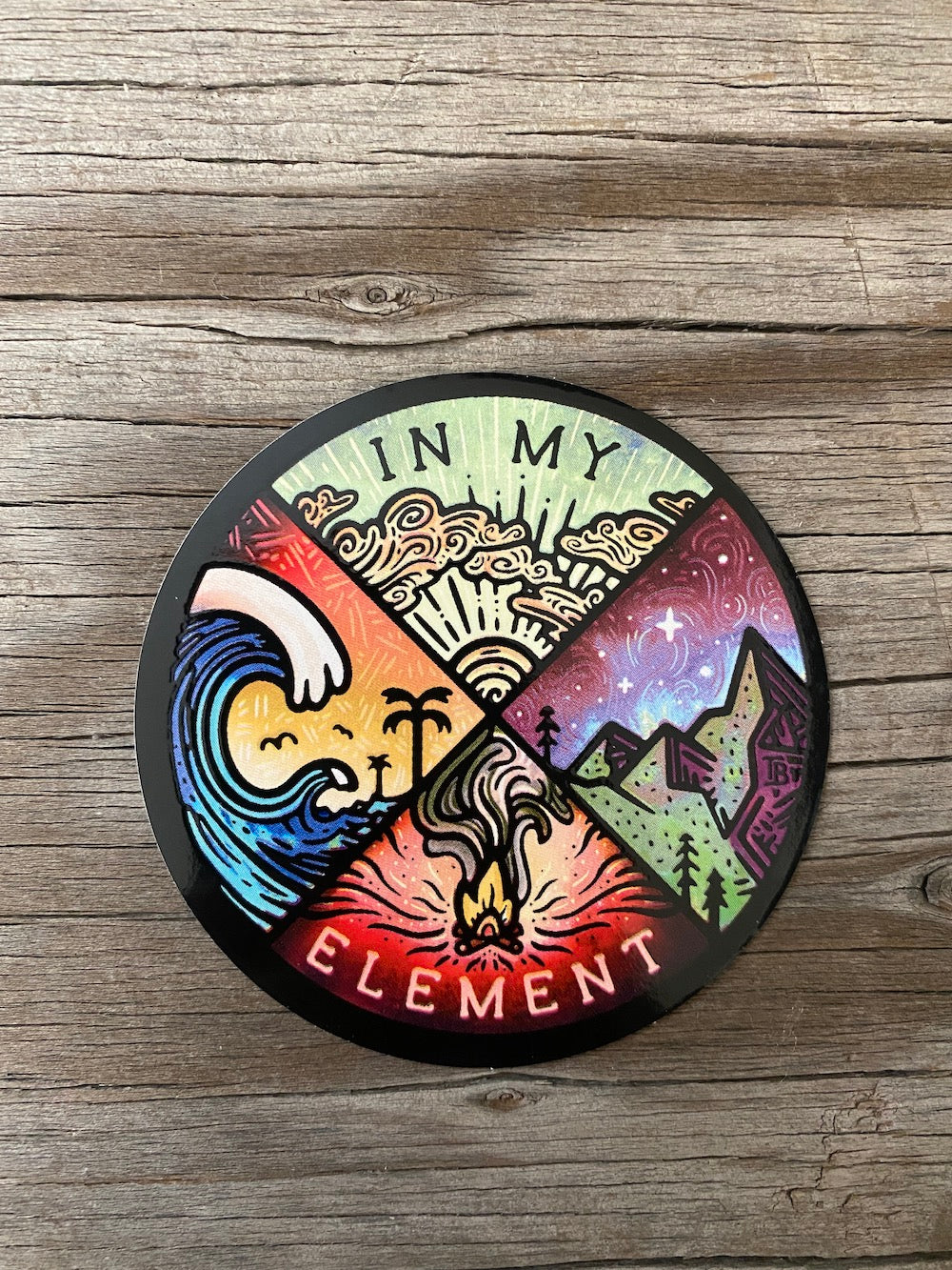 four elements sticker