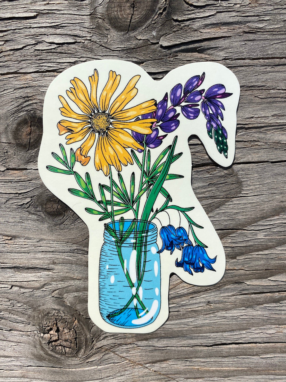Jar of Flowers Sticker