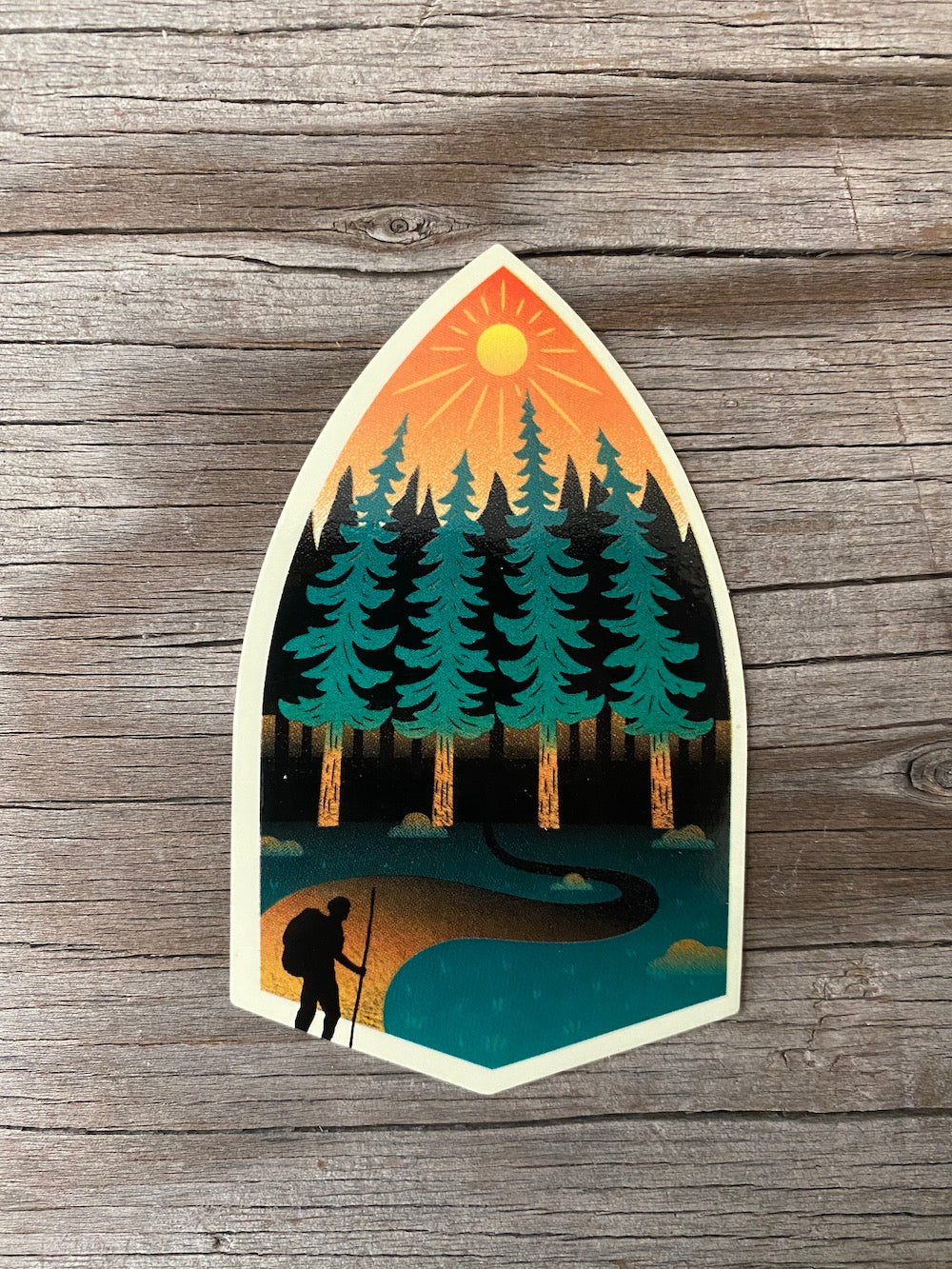 waterproof hiking sticker
