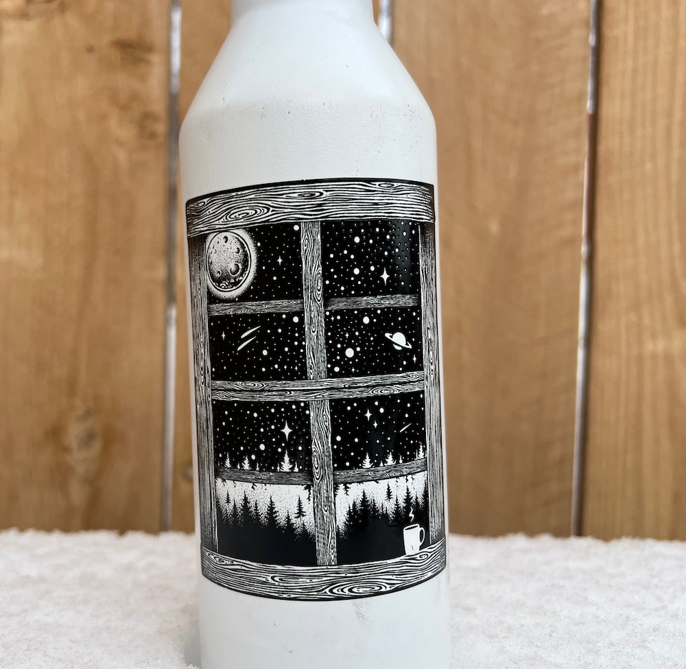 mountain cabin sticker