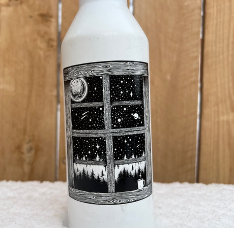 mountain cabin sticker