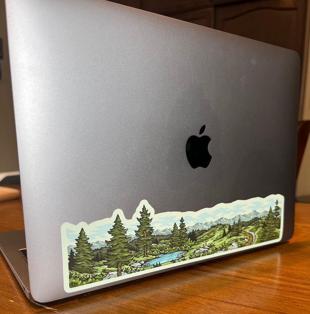 Mountain Paradise Wrap Sticker