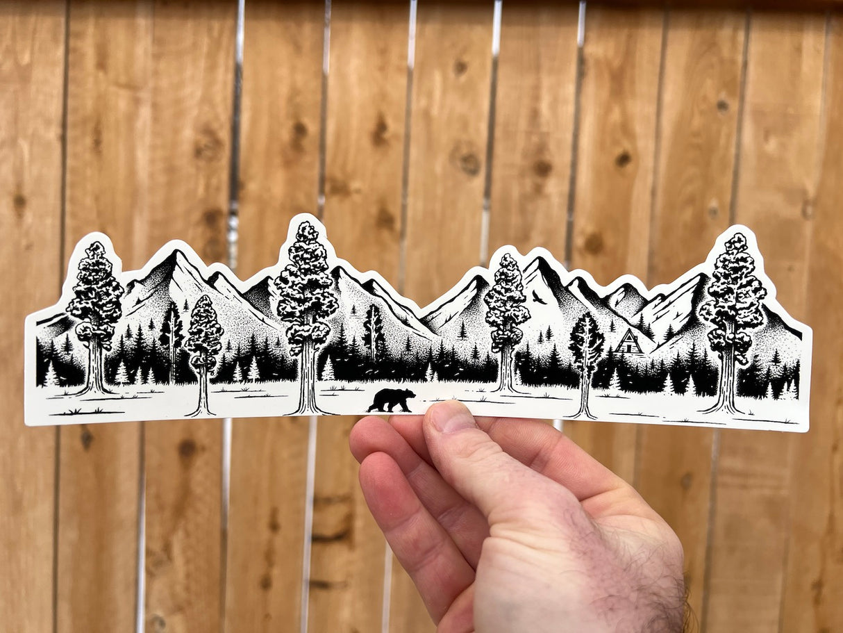 mountain wrap sticker decal