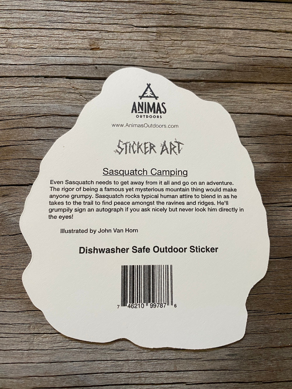 Sasquatch Camping Sticker