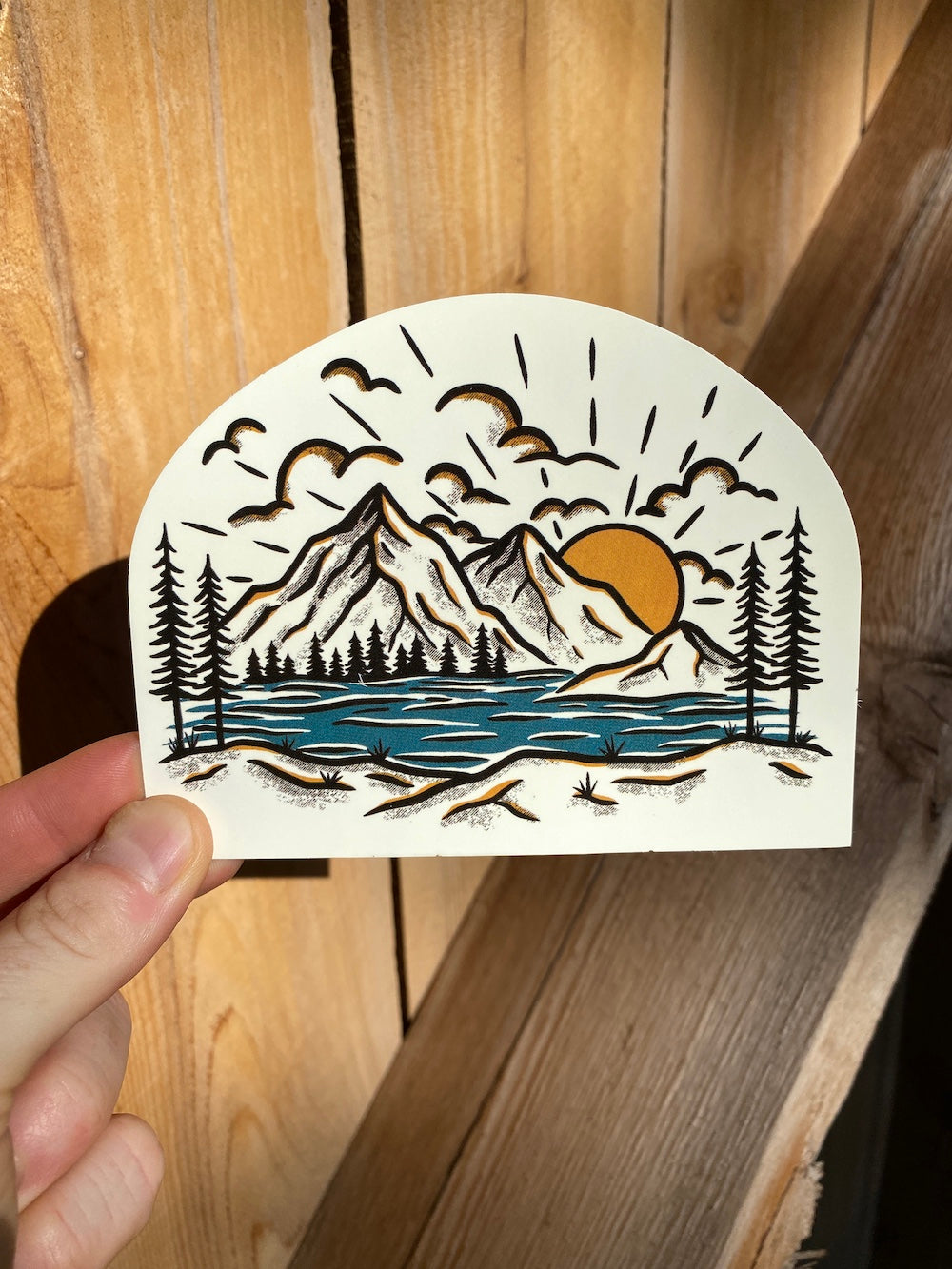 Sunrise Mountain Sticker