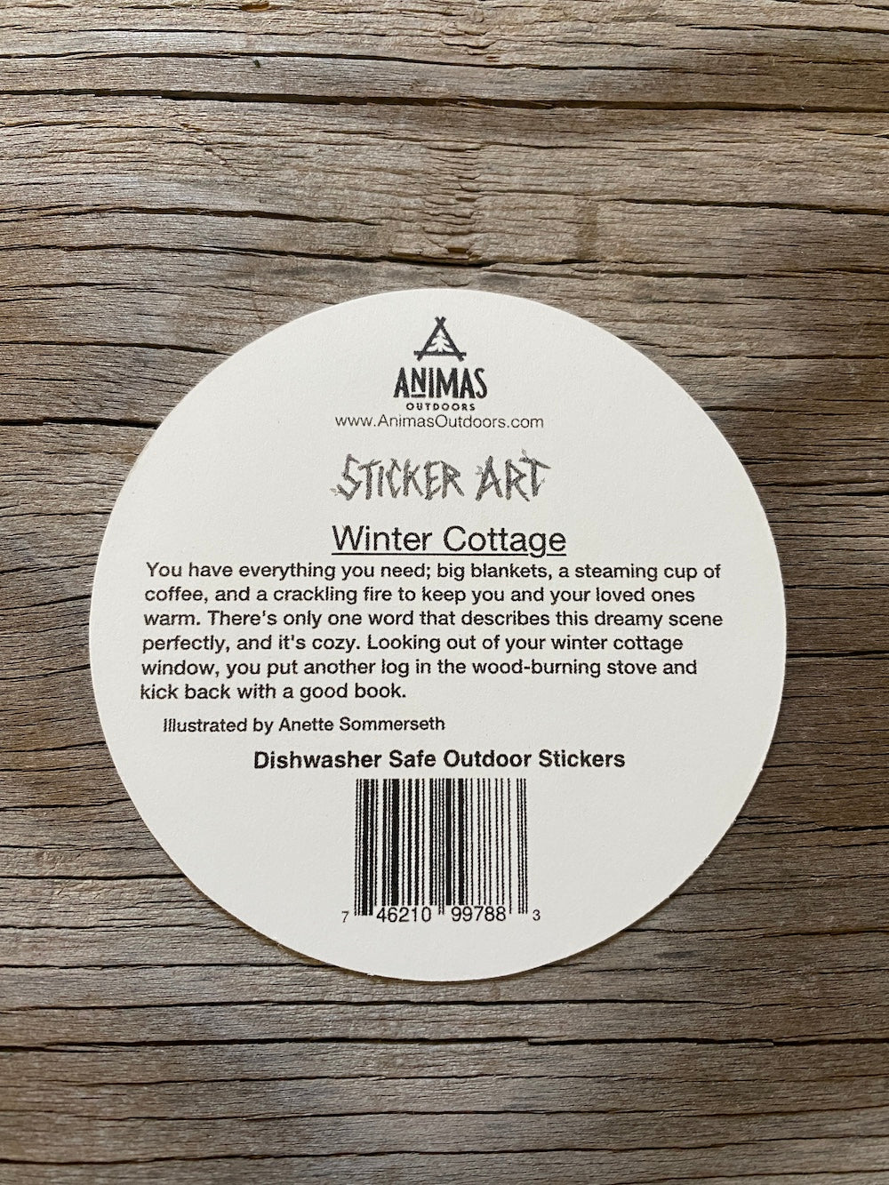 Winter Cottage Sticker