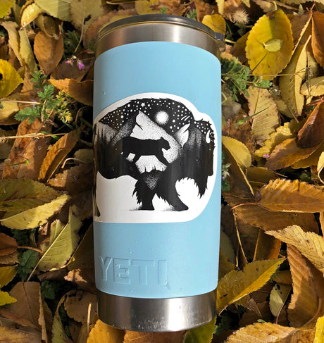 yellowstone bison sticker