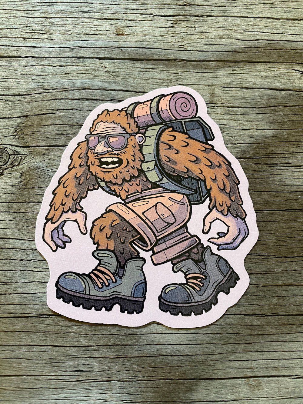yeti camping decal