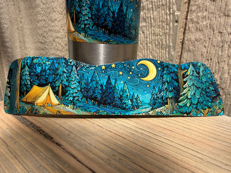 wrap around camping sticker for water bottles.