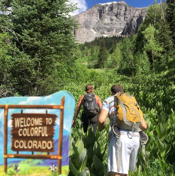 Welcome to Colorful Colorado highway sign vinyl sticker