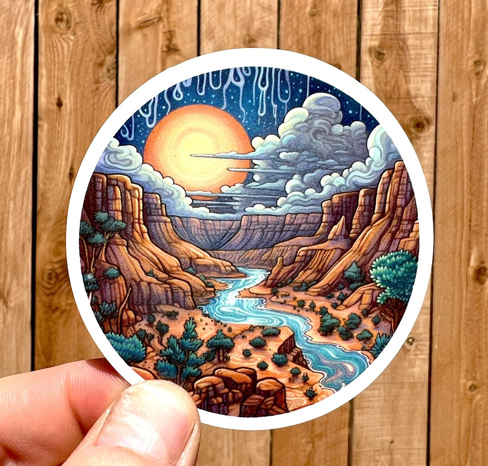 River Printable Sticker Grand Canyon Colorado River Sticker – Sticker Art