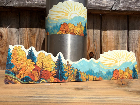 Fall Mountains Sticker Wrap