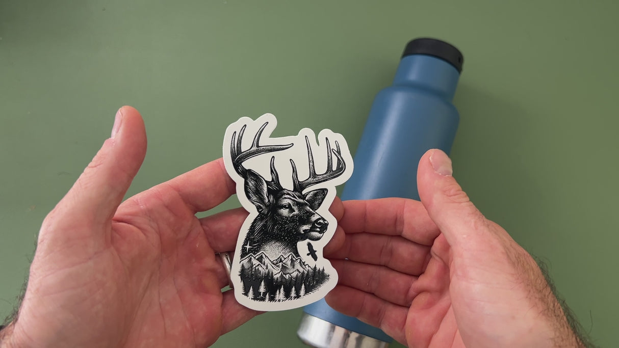 The Buck Deer Sticker