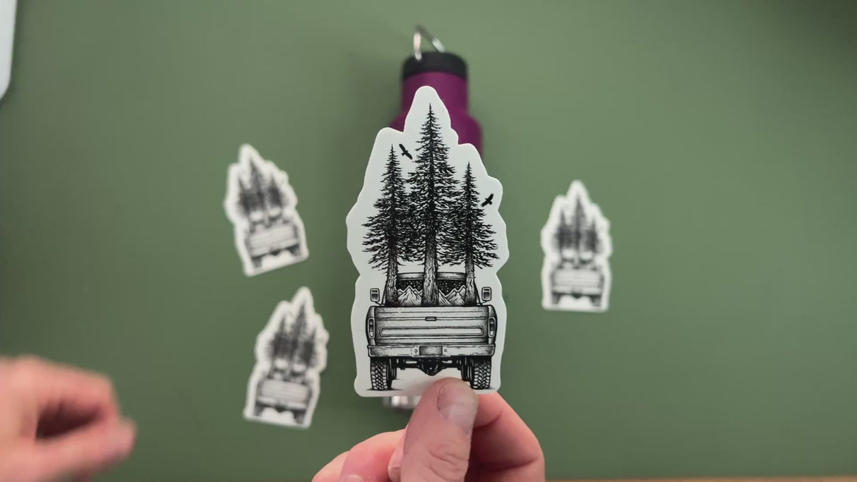 To The Forest Truck Sticker