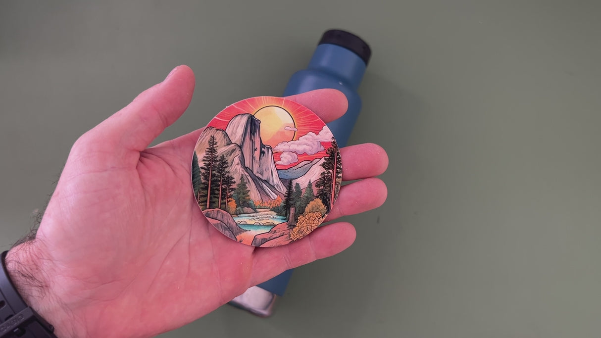 Yosemite Sunset National Park Sticker
