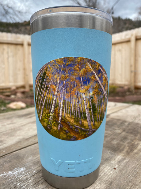 birch aspen tree sticker decal