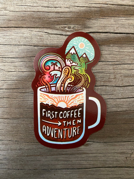 camping sticker waterbottles