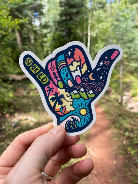 stoked sticker decal