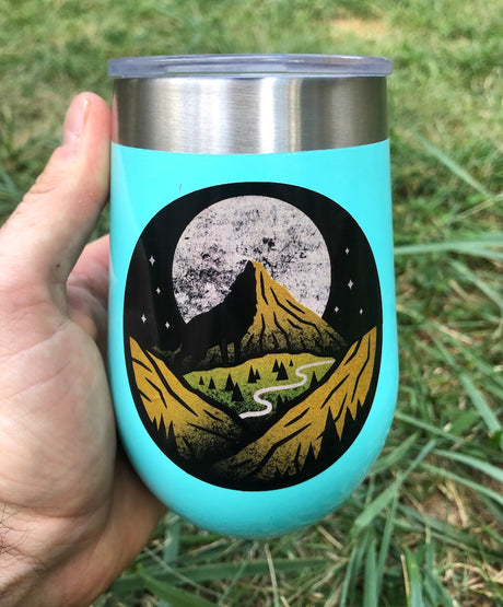 full moon sticker 