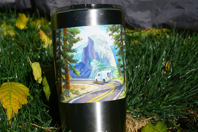 half dome sticker
